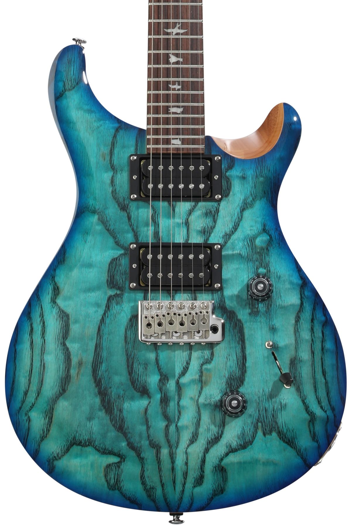 PRS SE Custom 24 Exotic Electric Guitar - Lake Blue | Sweetwater