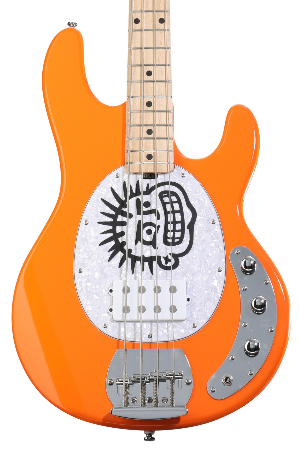 Sterling By Music Man Mike Herrera Signature StingRay Electric Bass Guitar - Orange Creamsicle