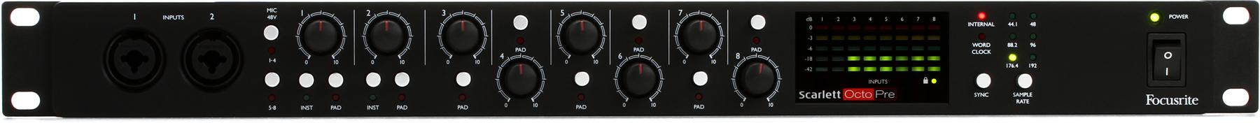 Scarlett OctoPre 8-channel Microphone Preamp