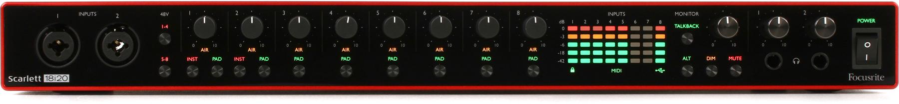 1. Focusrite Scarlett 18i20 3rd Gen