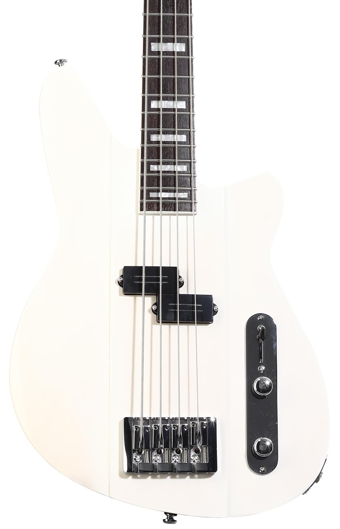 Sentinel Electric Bass Guitar - Transparent White