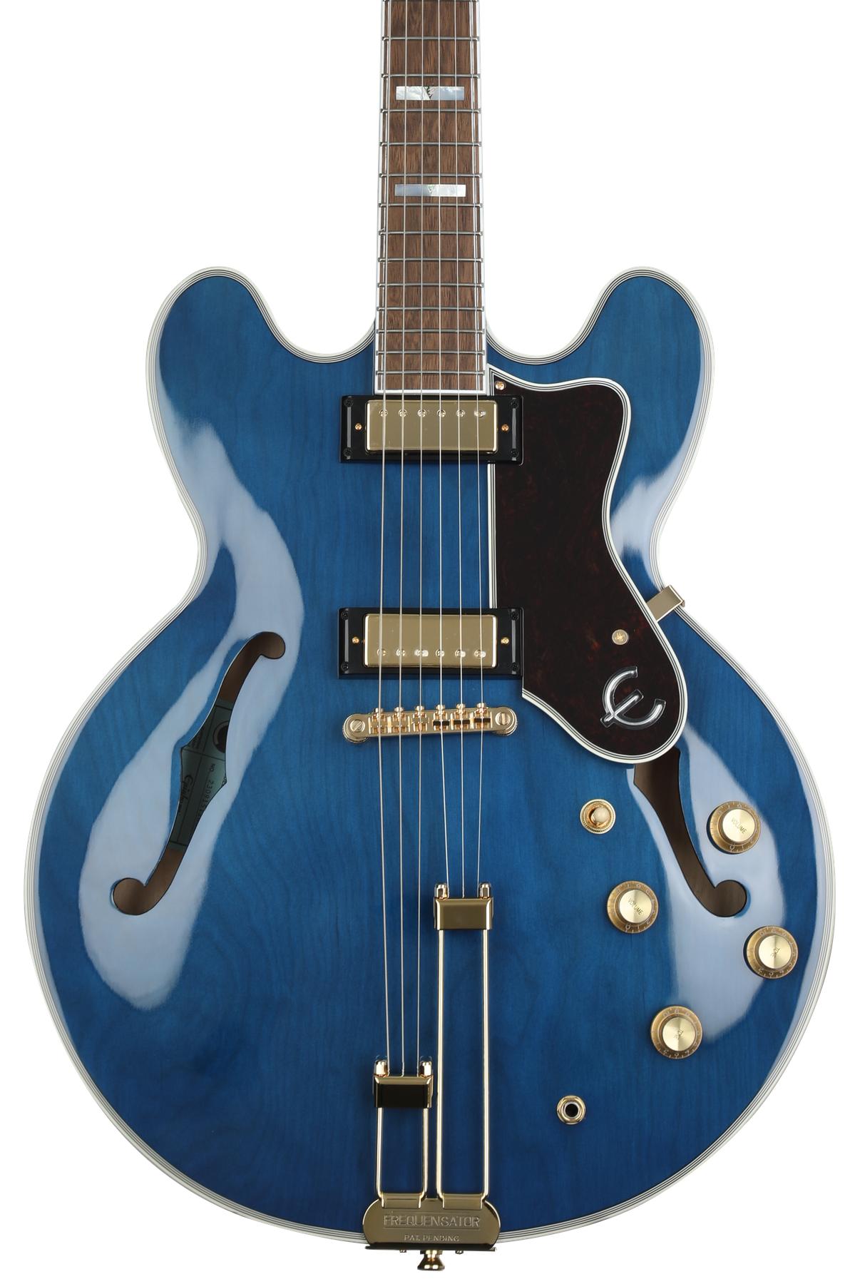 Epiphone Sheraton Frequensator Semi-hollowbody Electric Guitar - Viper  Blue, Sweetwater Exclusive