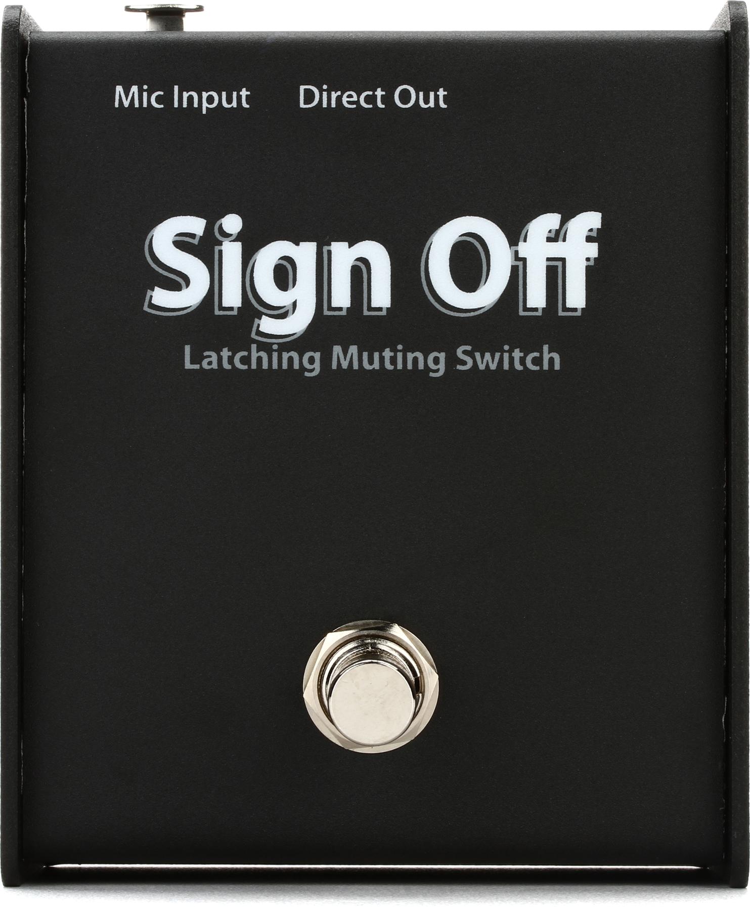 Sign Off Latching Mute Switch
