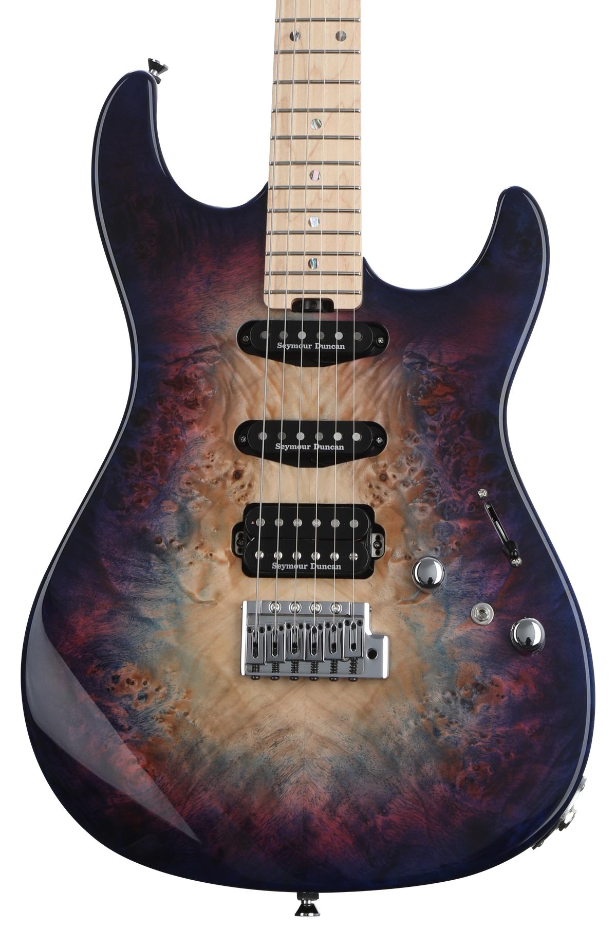 ブイズ（Flar, Vapor, Jolt, Esp, Umbr, Sylv） ESP LTD Deluxe EC-1000 Prototype Electric Guitar Swirl Blue