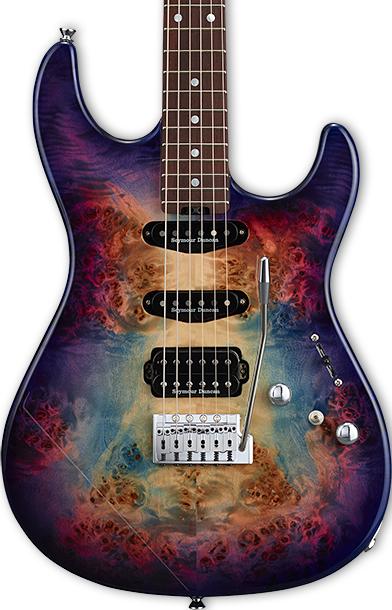 ESP Original Snapper CTM Electric Guitar - Nebula Pink Purple Burst with  Rosewood Fingerboard
