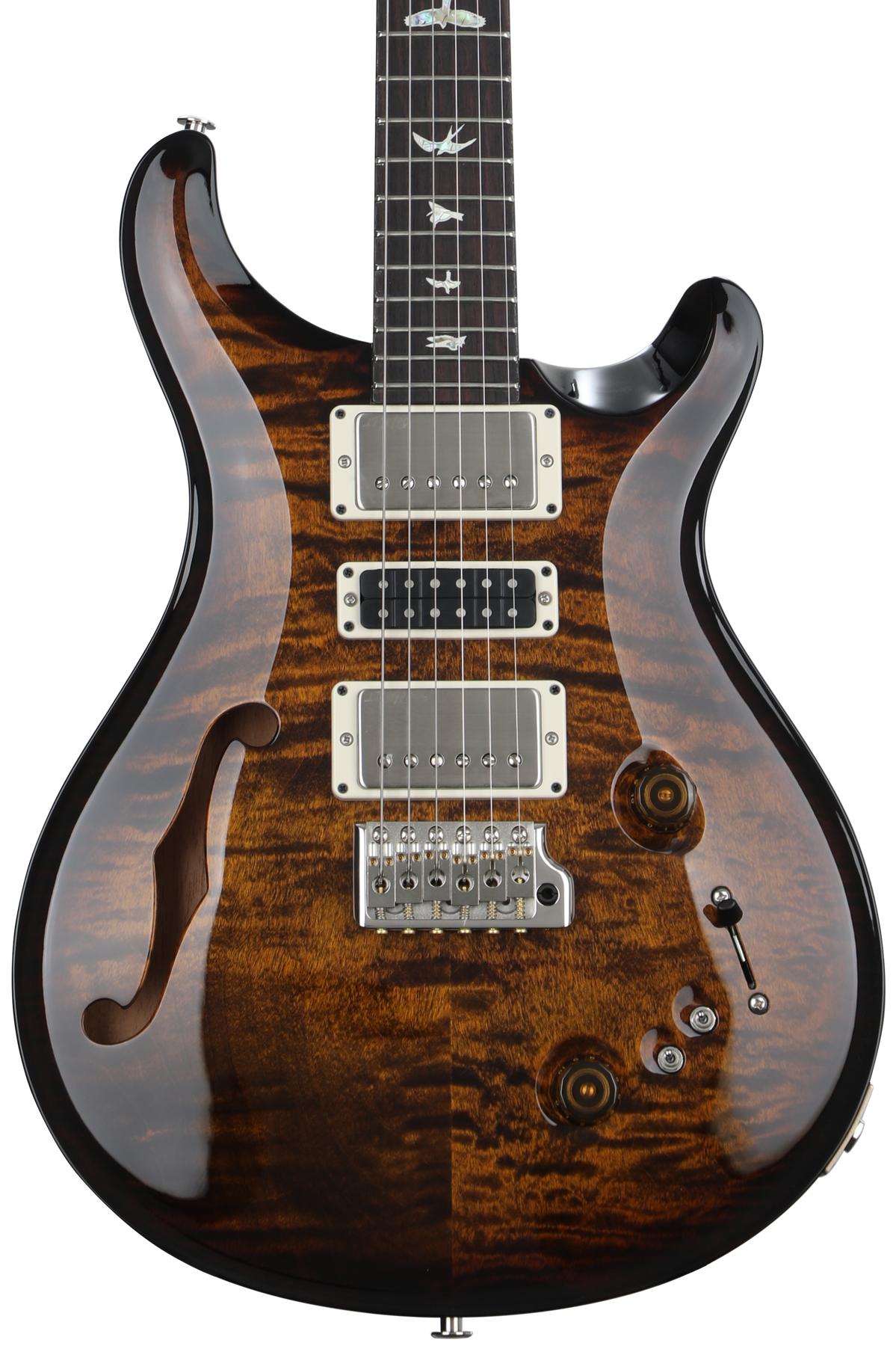 Special Semi-Hollow Electric Guitar - Black Gold Wraparound Burst
