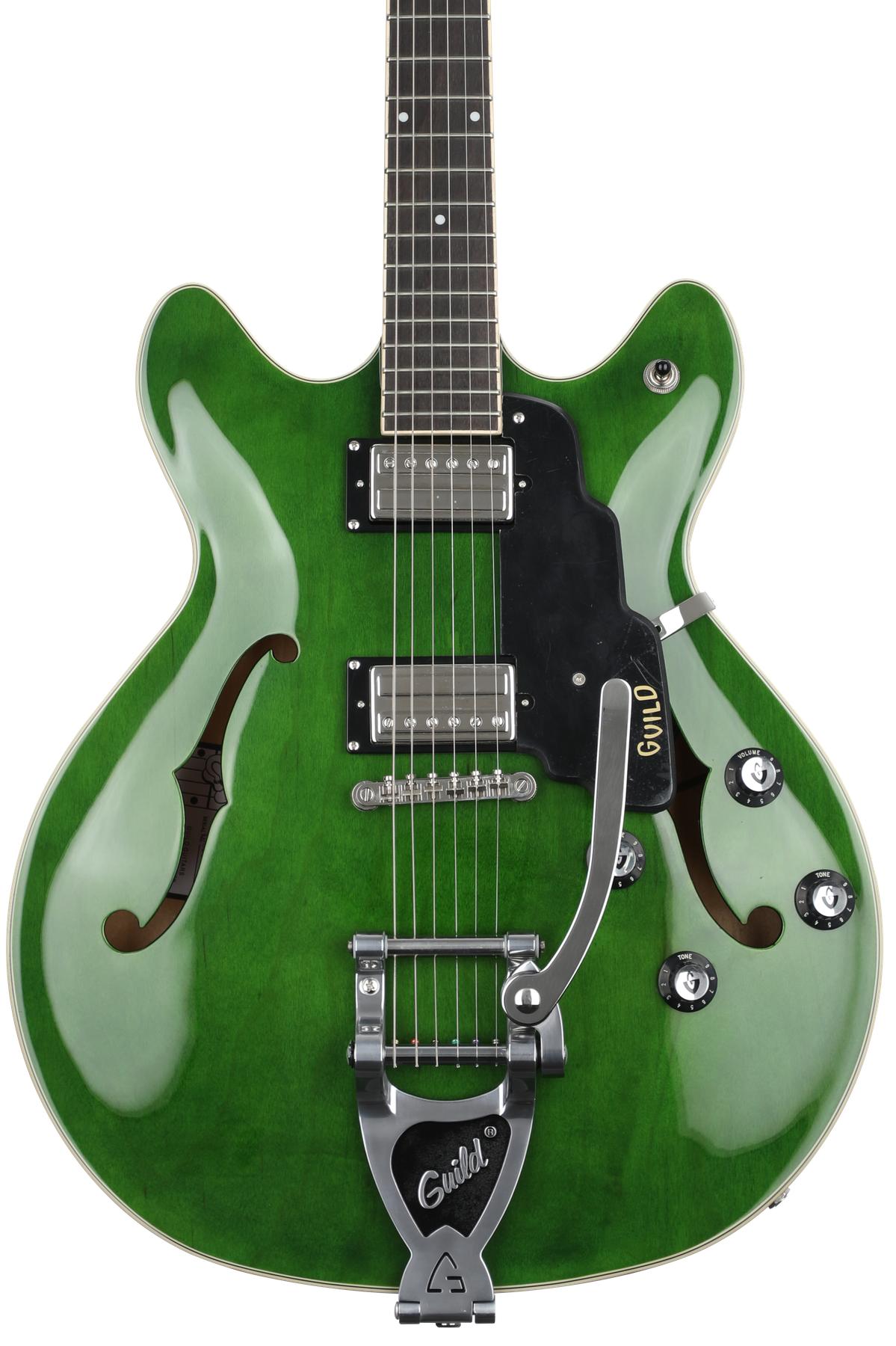 Guild Starfire I DC Electric Guitar - Emerald Green with Guild Vibrato  Tailpiece