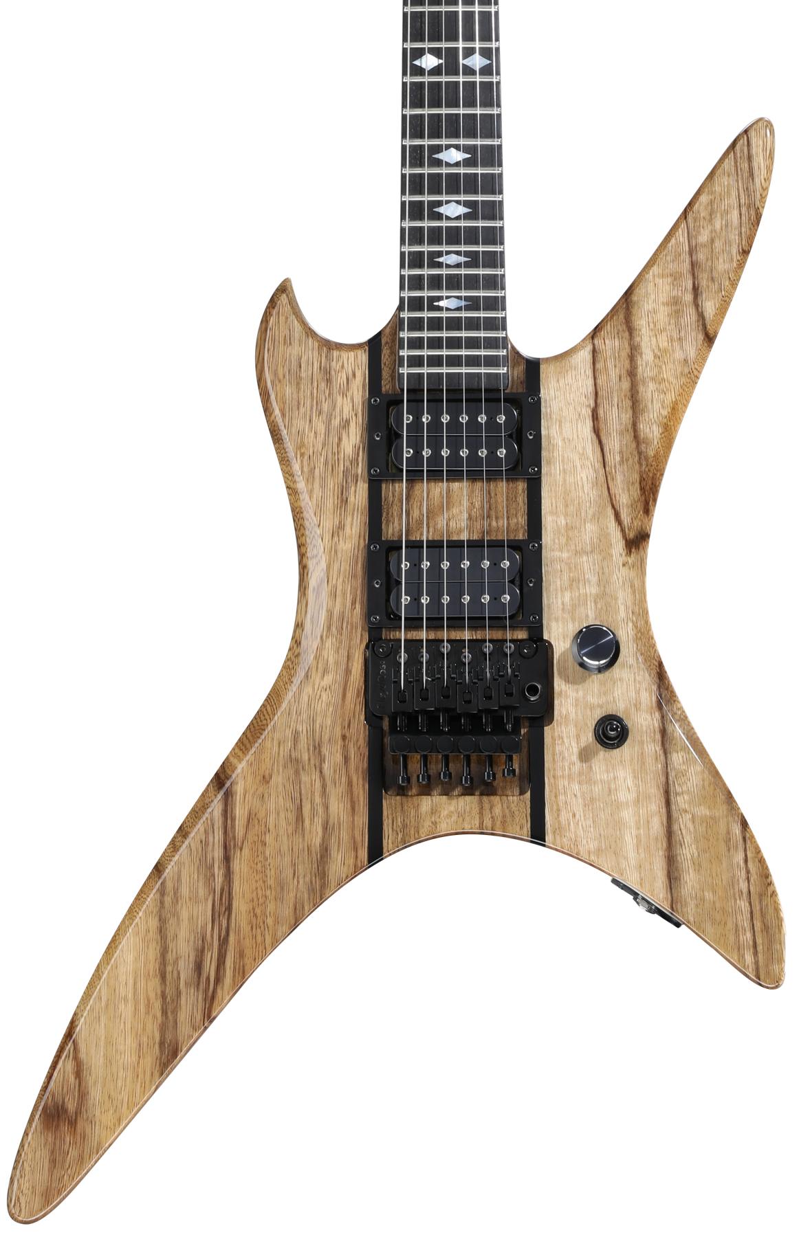 B.C Rich 日本製 black 1986 BC Rich Warlock Vintage Electric Guitar Black w/ Floyd Rose