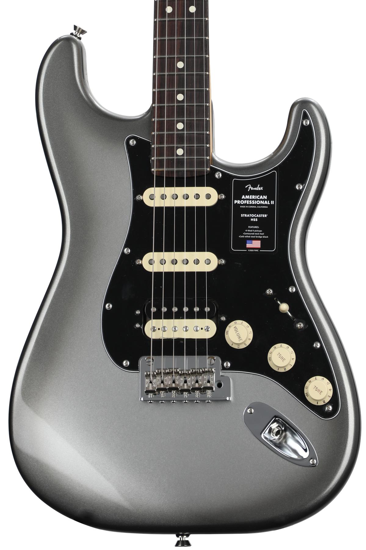 Fender American Professional II Stratocaster HSS - Mercury with Rosewood Fingerboard
