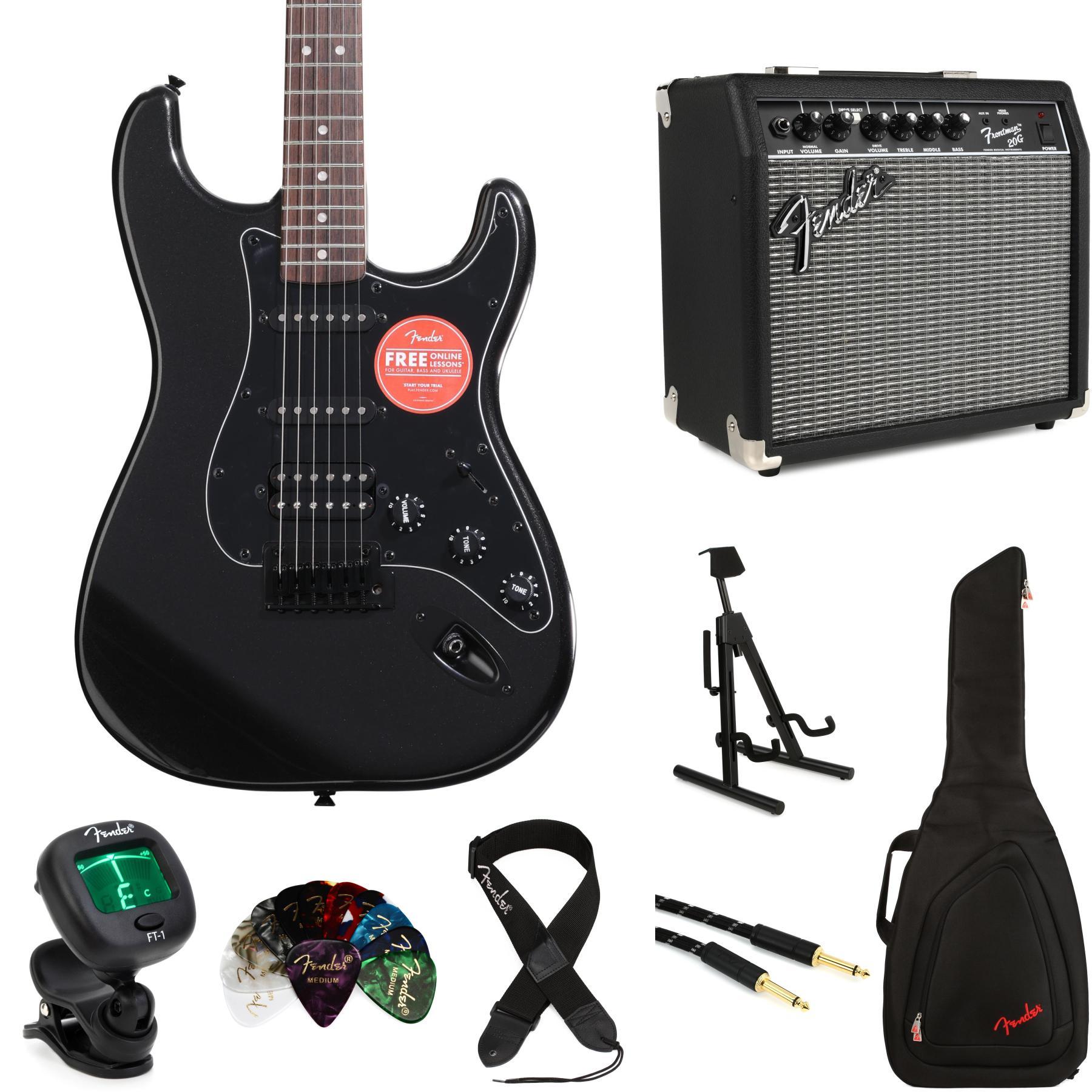 Электрогитара Stratocaster HSS серии Squier Affinity и фронтмен 20G 20W