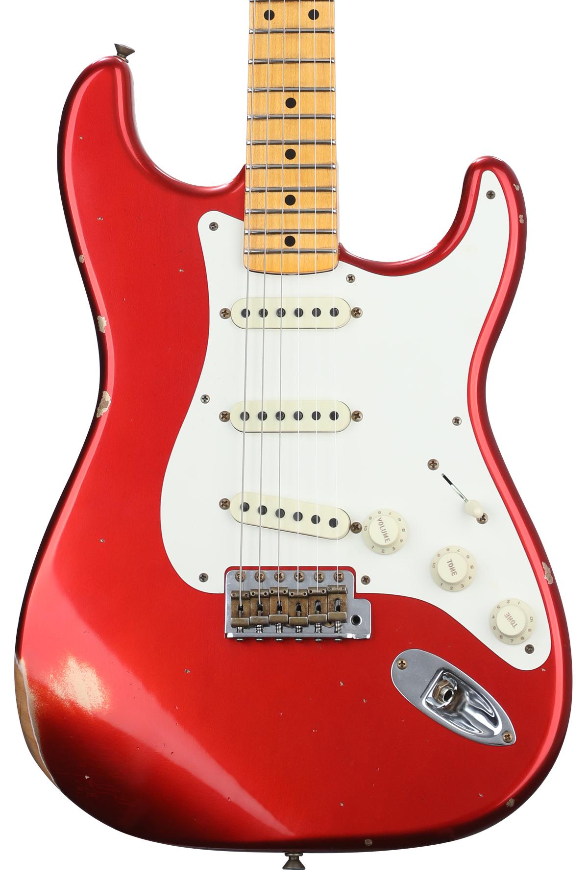 Fender Custom Limited Edition '57 Stratocaster Relic - Aged Candy Apple Red | Sweetwater