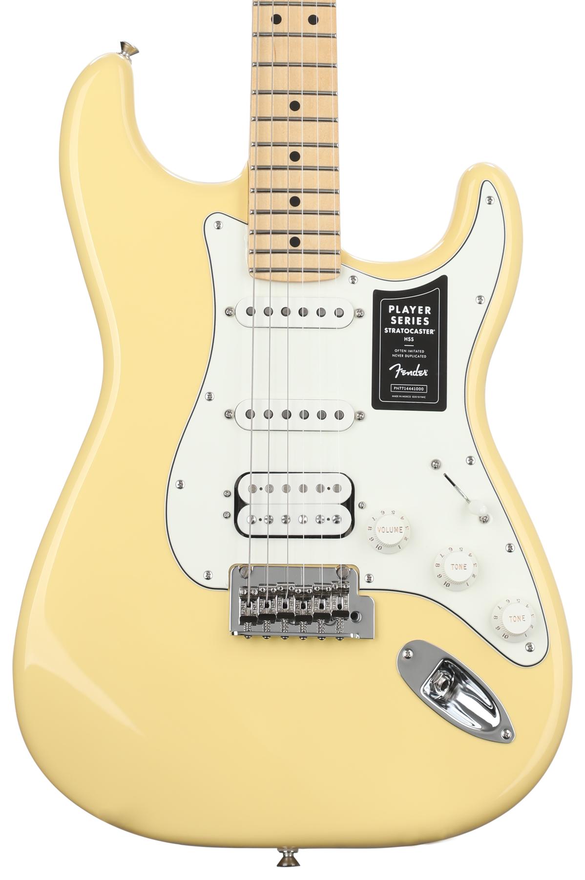 Player Stratocaster HSS - Buttercream with Maple Fingerboard