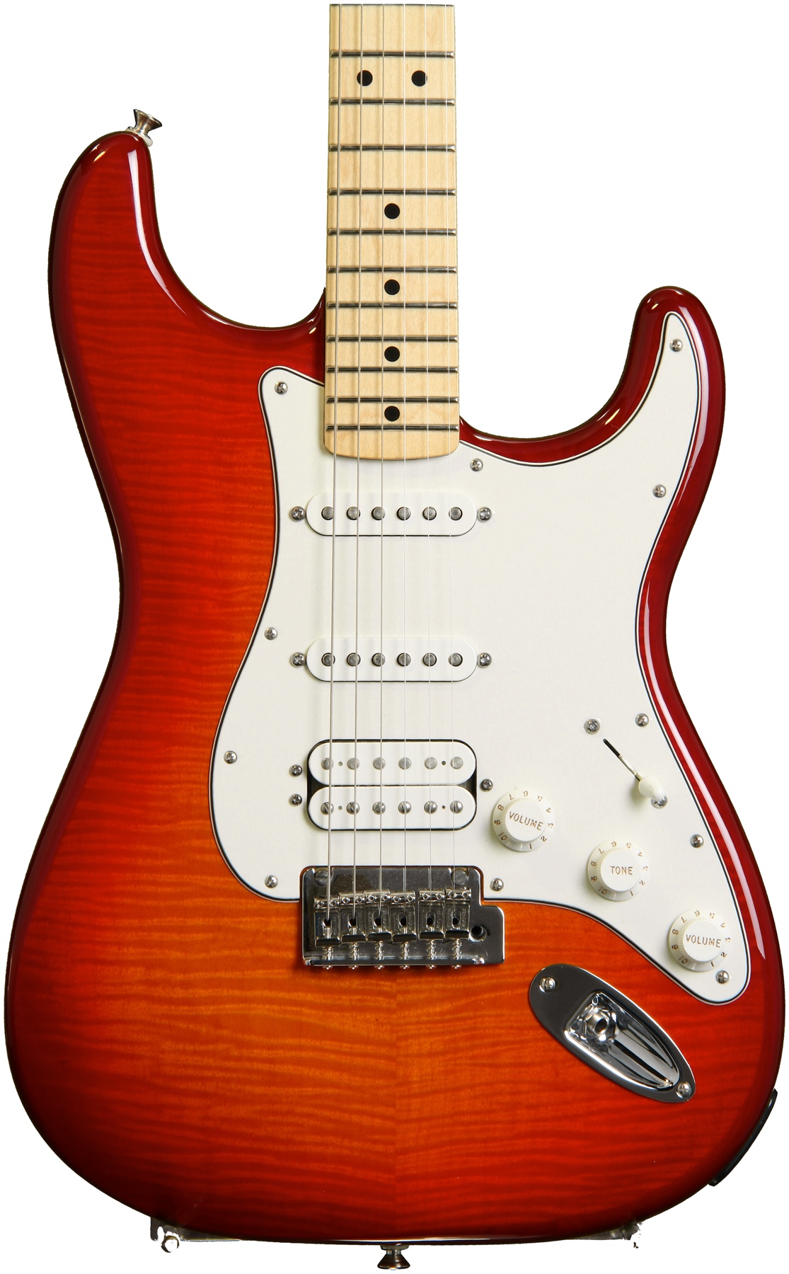Deluxe Strat Plus HSS iOS - Aged Cherry Burst