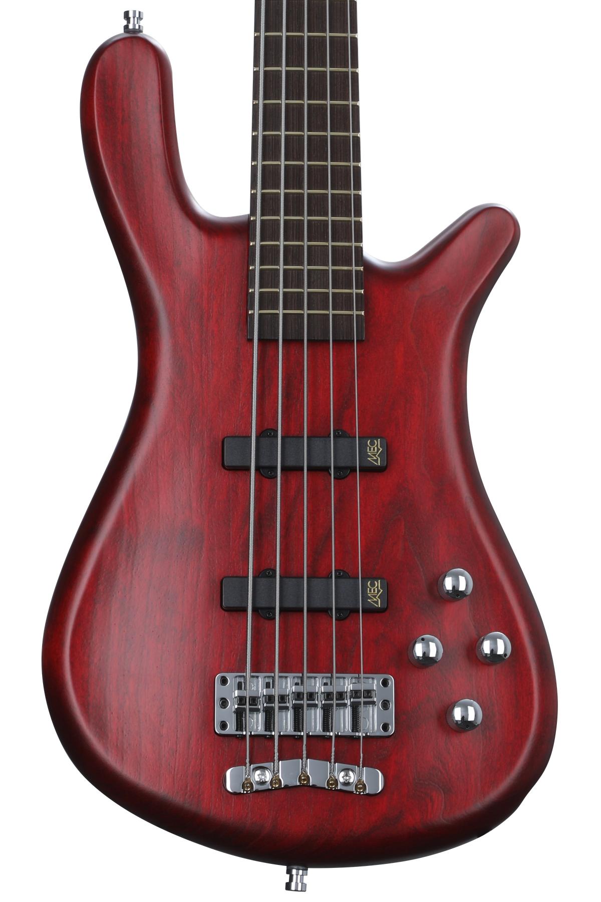 Warwick Pro Series 5 Streamer LX Electric Bass Guitar Burgundy Red