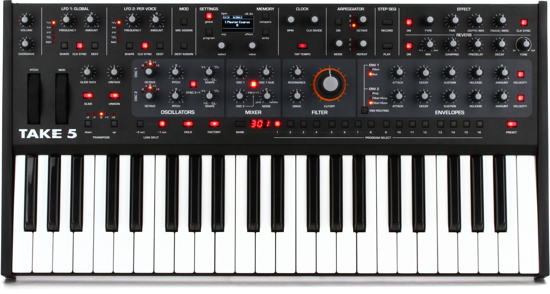 Take 5 Compact Polyphonic Analog Synthesizer