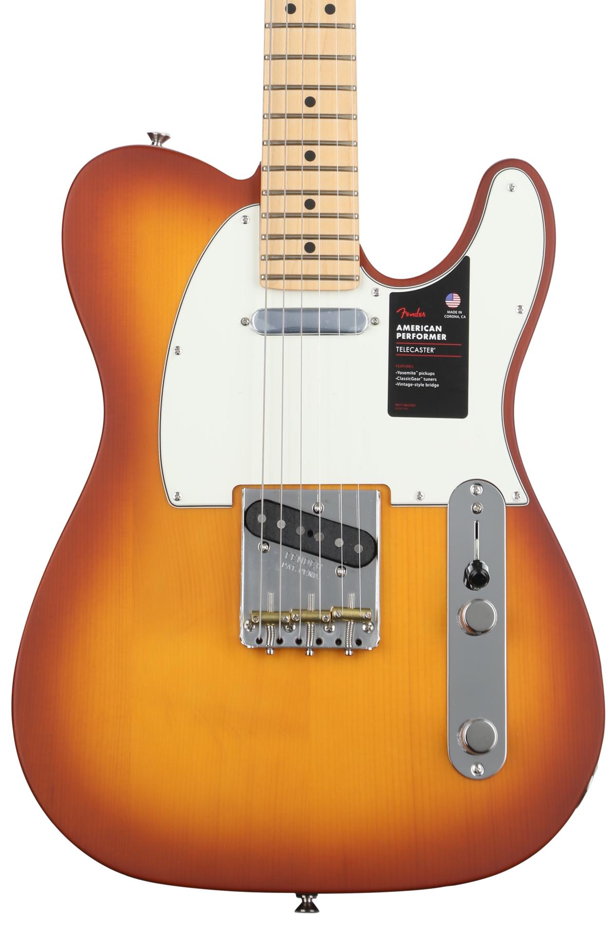 Fender Limited-edition American Performer Timber Telecaster - Honey Burst