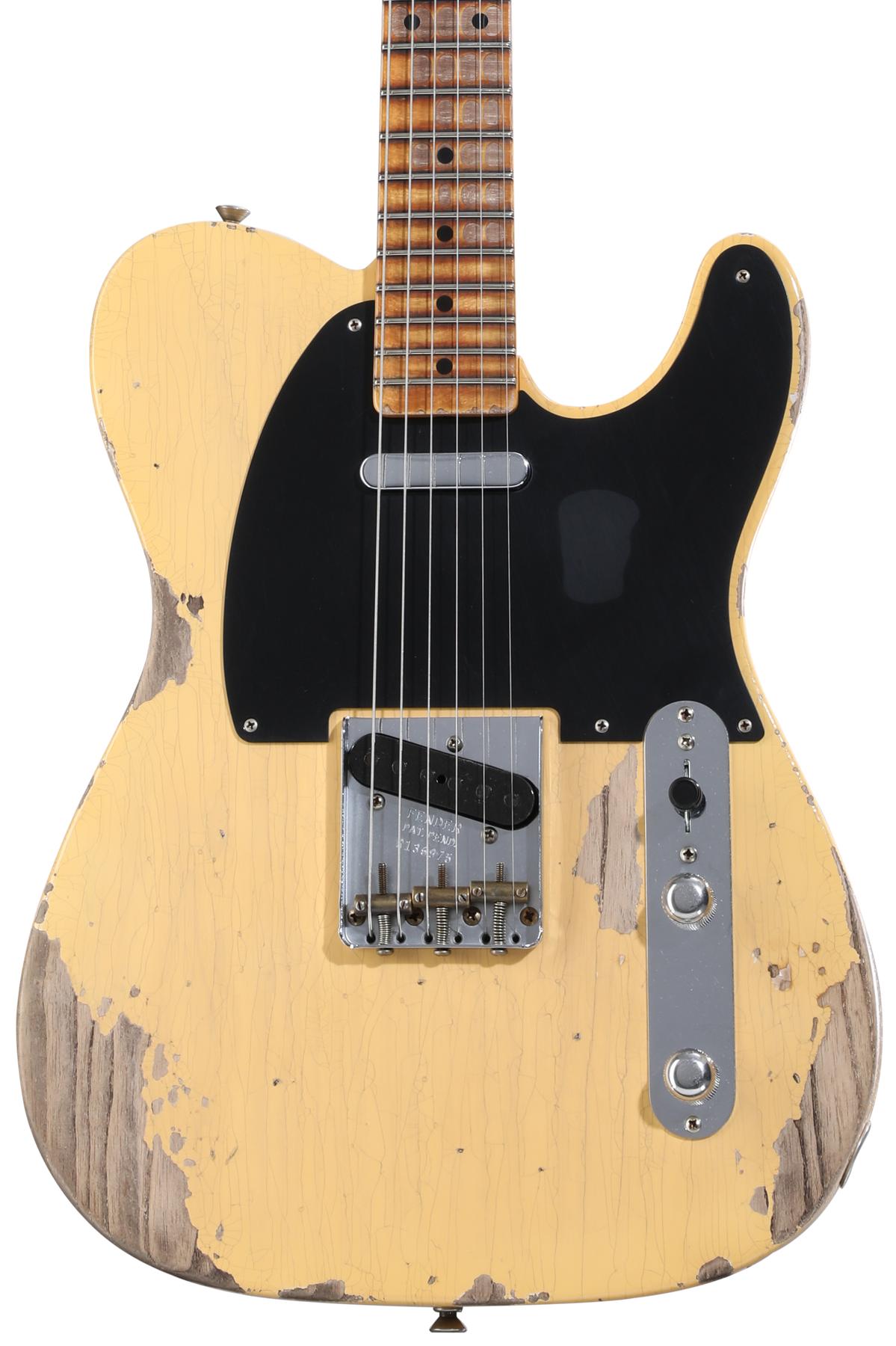 ギター warmoth telecaster black guard hard aged warmoth telecaster black guard hard aged - メルカリ