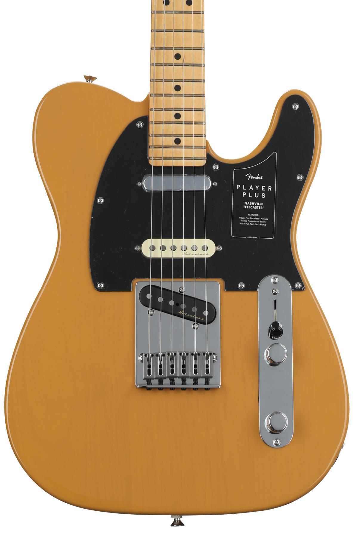 Fender Player Plus Nashville Telecaster - Butterscotch Blonde with Maple  Fingerboard