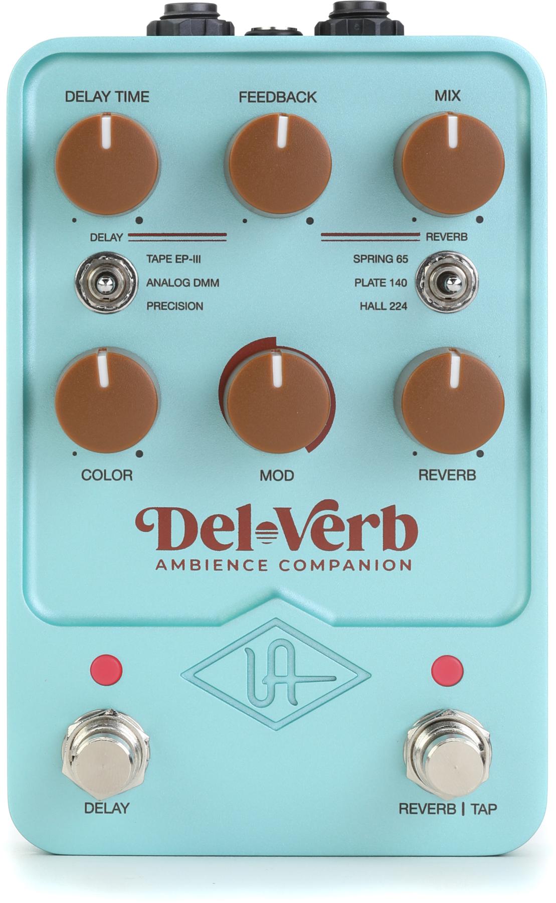 Del-Verb Ambience Companion Reverb and Delay Pedal