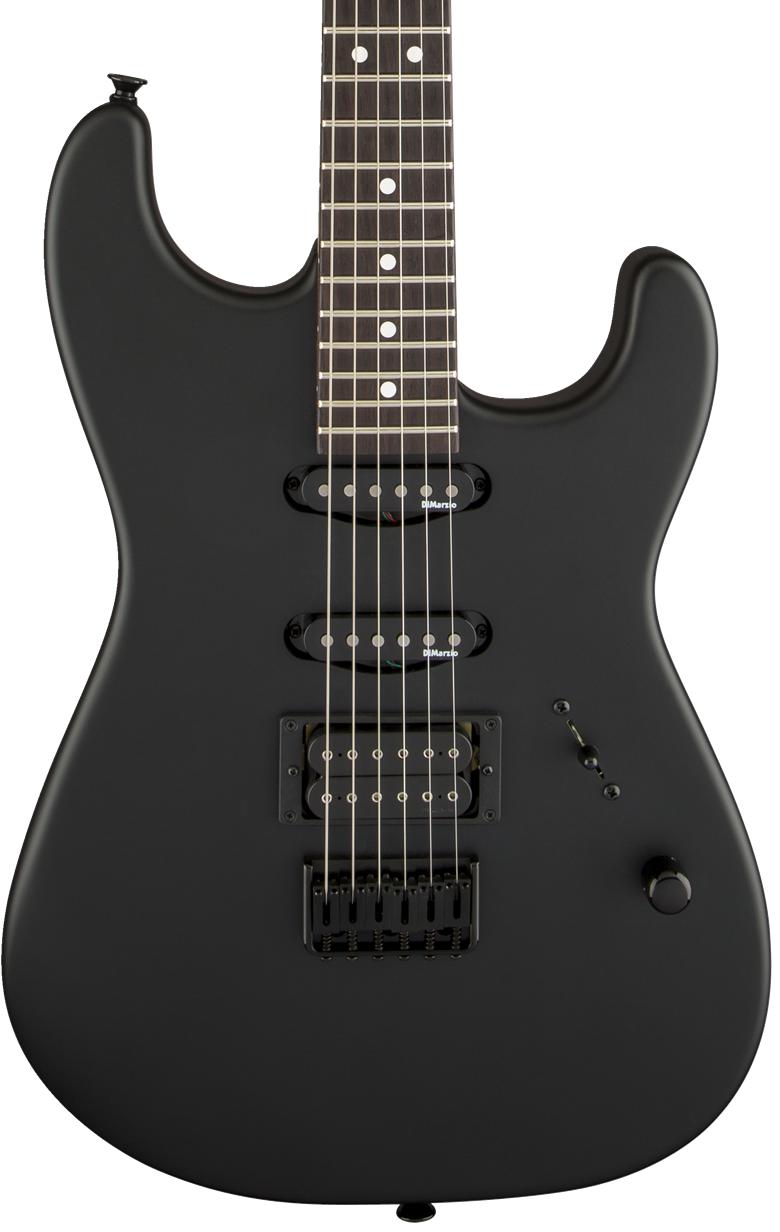 Charvel USA Select San Dimas Style 1 HSS HT Electric Guitar - Pitch Black