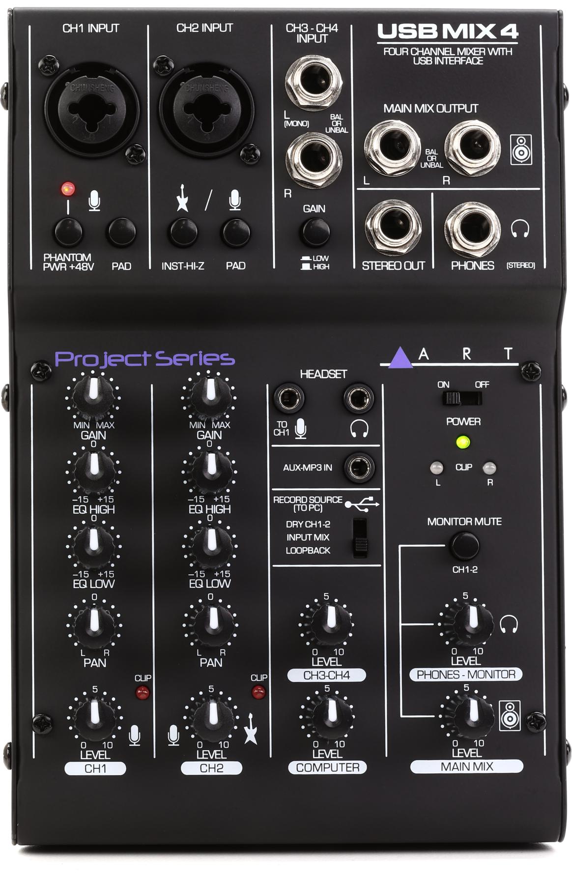 USBMix4 Mixer with USB Interface