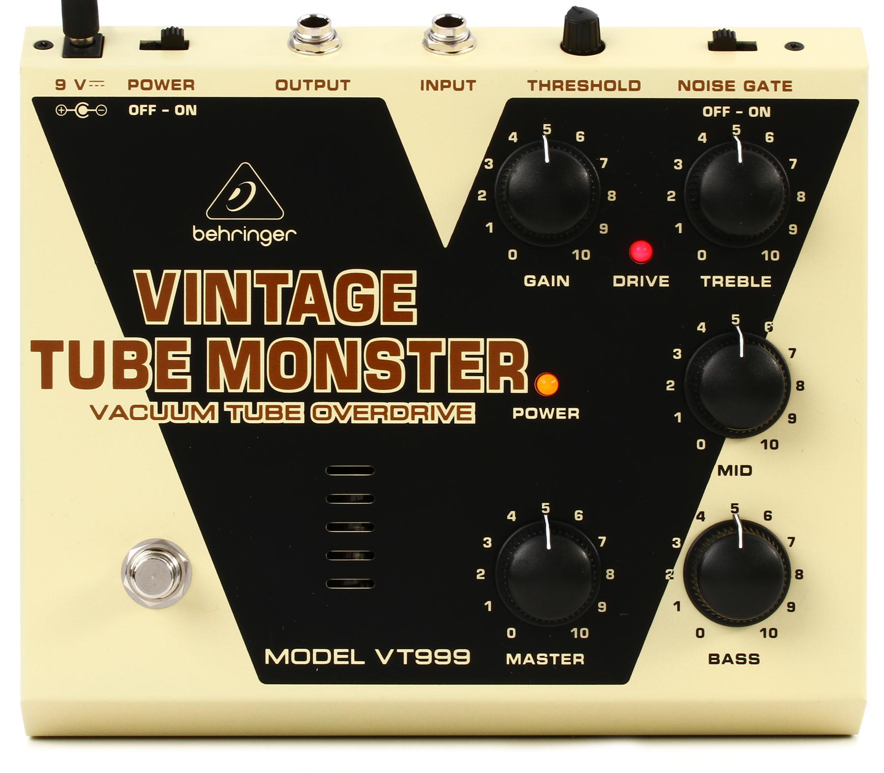 Behringer Vintage Tube Monster VT999 Overdrive Guitar Effect Pedal