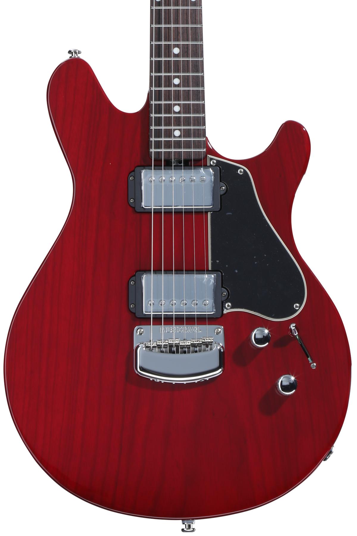 Ernie Ball Music Man Valentine HH Electric Guitar - Cherry