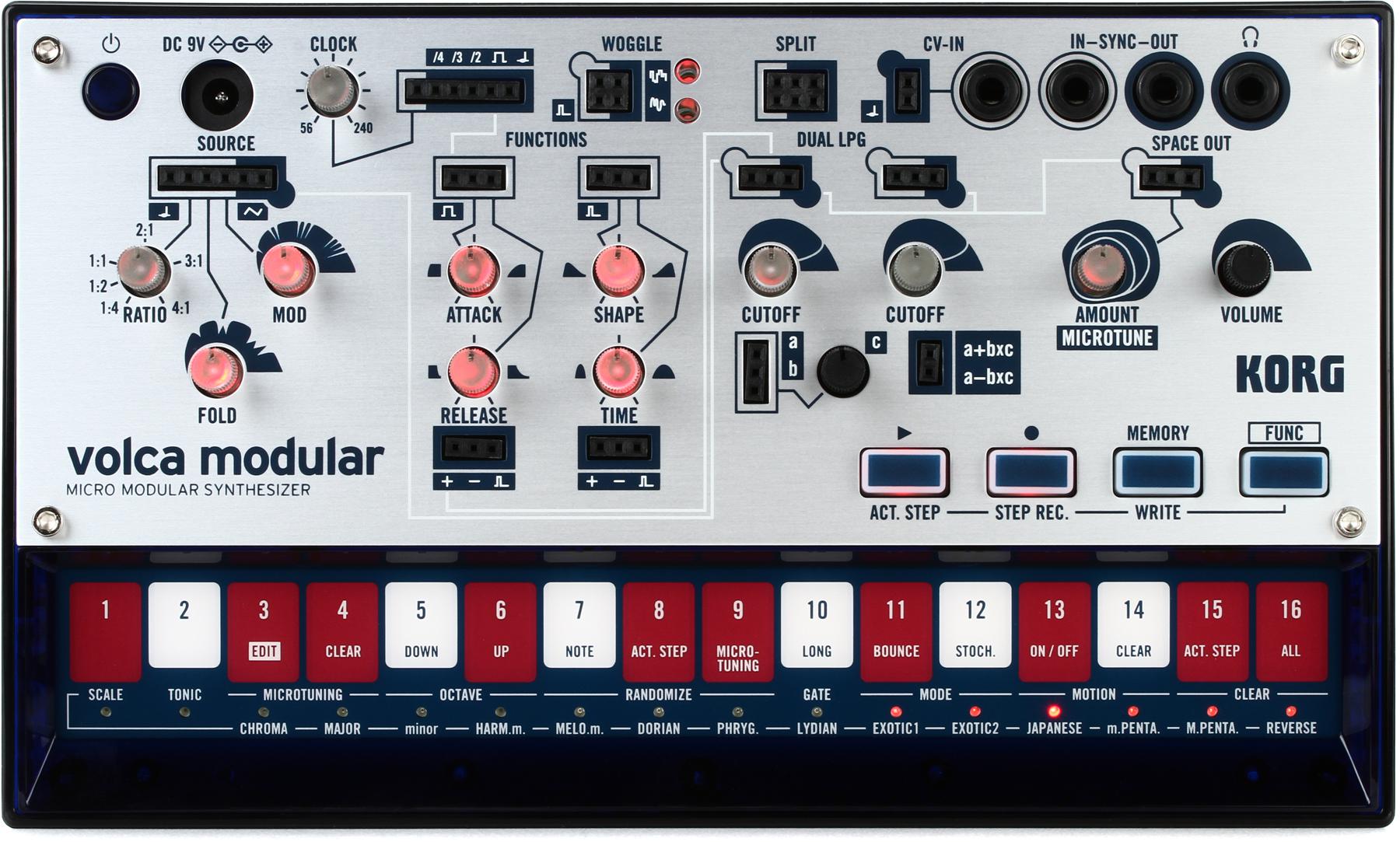 Volca Modular Semi-Modular Synthesizer with Sequencer