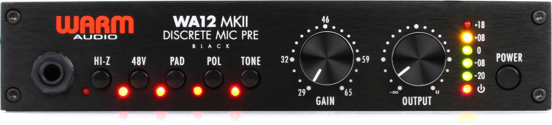 WA12 MKII Microphone Preamp - Black