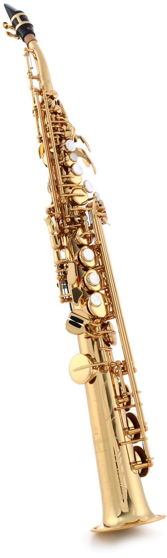 YSS-82ZR Custom Z Professional Soprano Saxophone - Gold Lacquer with Curved Neck