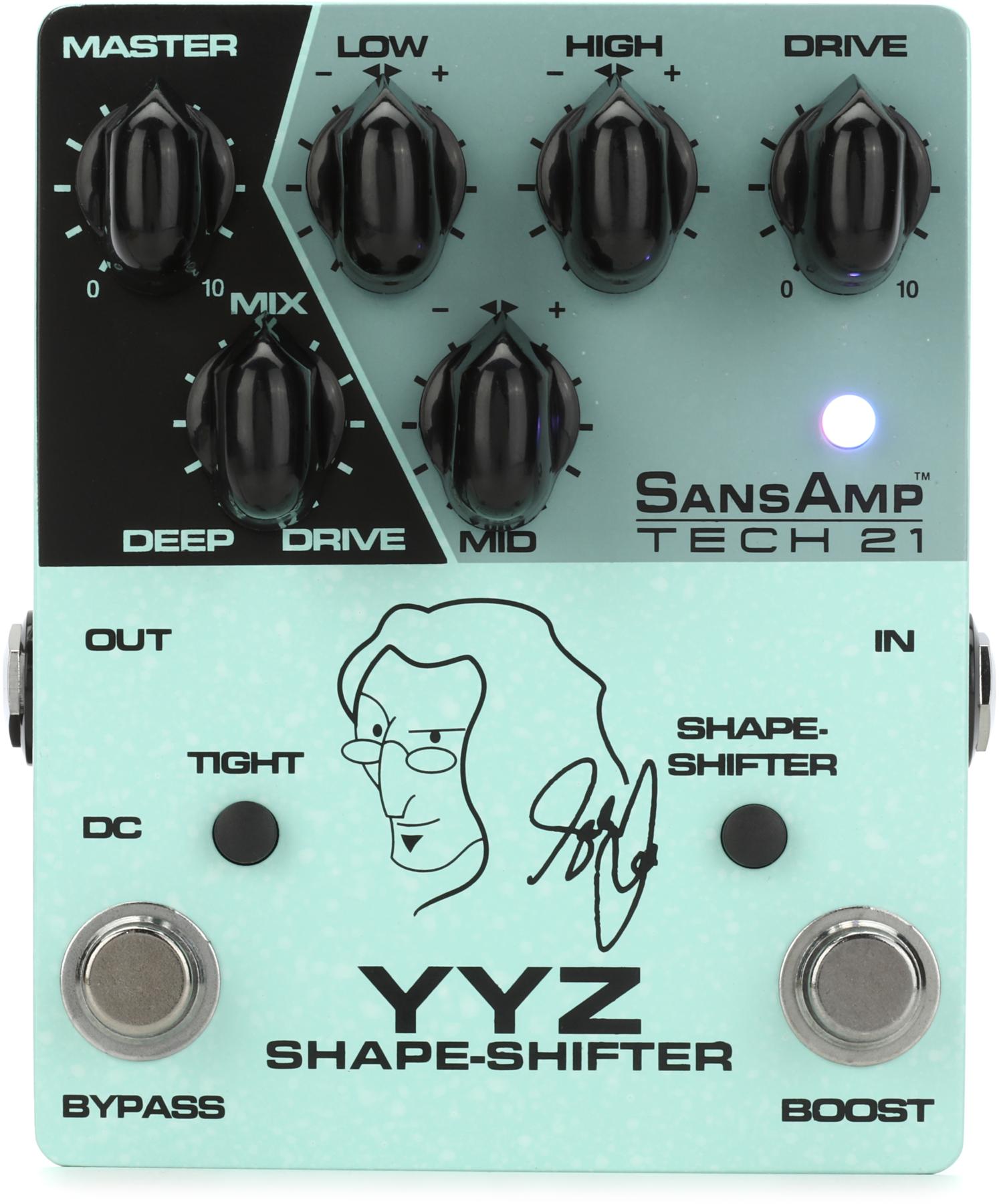 YYZ Geddy Lee Shape-shifter Signature SansAmp Pedal