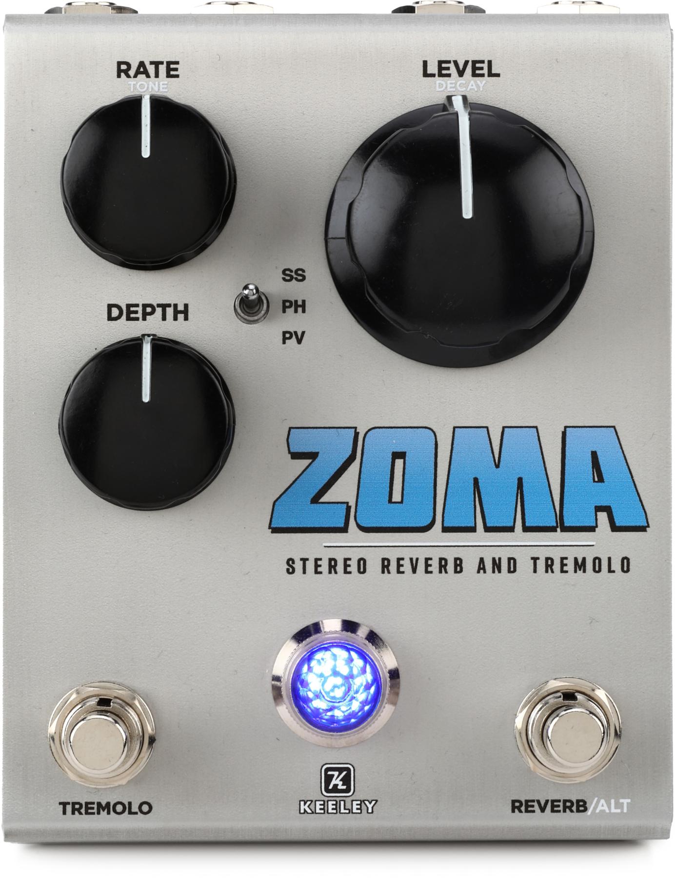 Keeley Zoma Stereo Reverb and Tremolo Pedal