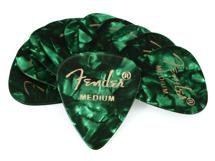 Fender 351 Premium Guitar Picks - Medium Green Moto - 12-Pack