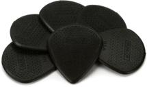 Dunlop 471P3C Carbon Fiber Max-Grip Jazz III Black Guitar Picks 6-Pack