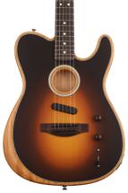 Click to learn more about the Fender Acoustasonic Player Telecaster Acoustic-electric Guitar - Shadow Burst with Rosewood Fingerboard