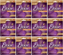 Elixir Strings 16182 Nanoweb Phosphor Bronze HD Acoustic Strings 12-Pack