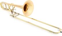 Click to learn more about the Bach A47XPS Peter Steiner Signature Professional Trombone - F Attachment - Artisan X Wrap - Clear Lacquer