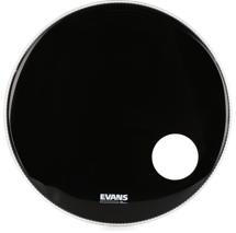 Evans EQ3 Black Resonant Bass Drum Head - 24