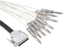Pro Co DA88BQ-3 - Analog DB25/TRS Patch Snake, 3'