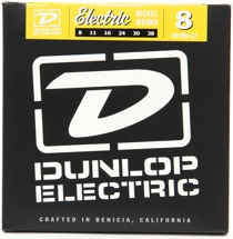 Dunlop DEN0838 Nickel Plated Steel Extra Light Electric Strings
