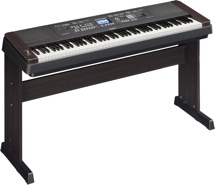 Yamaha DGX650 88-key Arranger Piano with Stand - Black with Rosewood trim