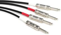 Pro Co Excellines Dual Instrument Patch Cable - 20' Straight-Straight