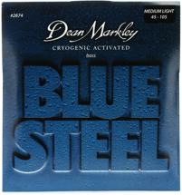 Dean Markley 2674 Blue Steel Bass Guitar Strings - .045-.105 Medium Light