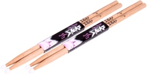 On-Stage Stands 5A Nylon Tip Hickory Drumsticks - 2-Pair