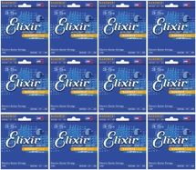 Elixir Strings 12102 Nanoweb Medium Electric Guitar Strings 12-Pack