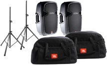 JBL EON515XT Speaker Package