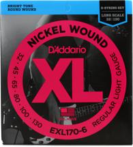 D'Addario EXL170-6 Nickel Wound Long Scale Light 6-String Bass Strings