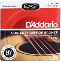 D'Addario EXP17 Coated Phosphor Bronze Medium Acoustic Strings