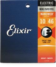 Elixir Strings 12450 Nanoweb Light 12-String Electric Guitar Strings