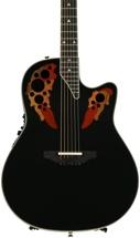 Ovation Elite AX Contour Back - Black Gloss